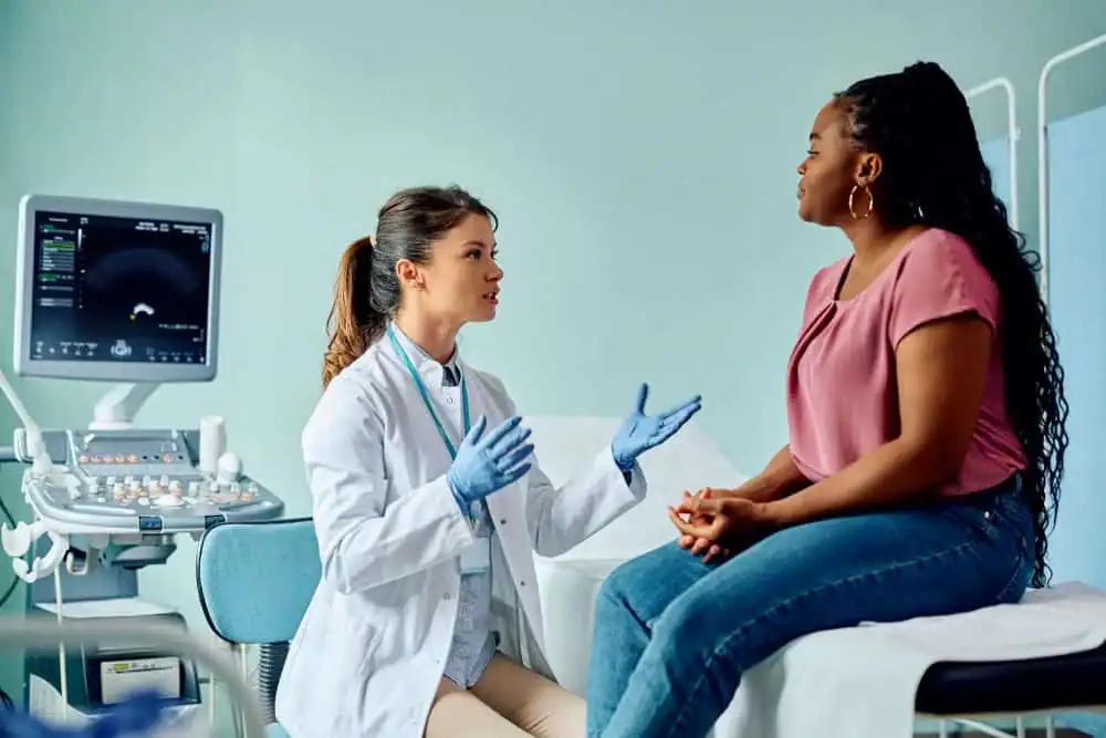 Woman have consultation about vaginal laxity Stanmore