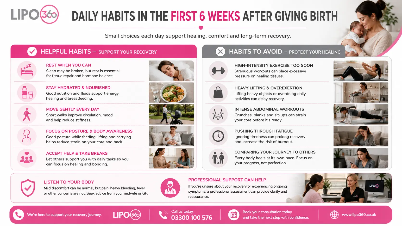What to Do (and Avoid) in the First 6 Weeks After Giving Birth To Avoid Diastasis Recti 3 First 6 Weeks After Giving Birth To Avoid Diastasis Recti Stanmore : Daily Habits in the First 6 Weeks After Giving Birth
